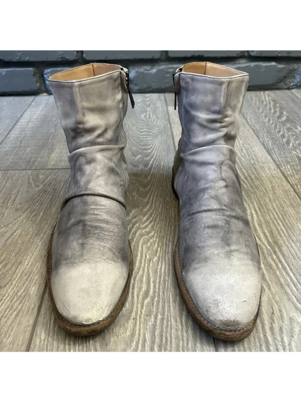 John Varvatos Handmade Italy Morrison Sharpei Ankle Boots Mens 10